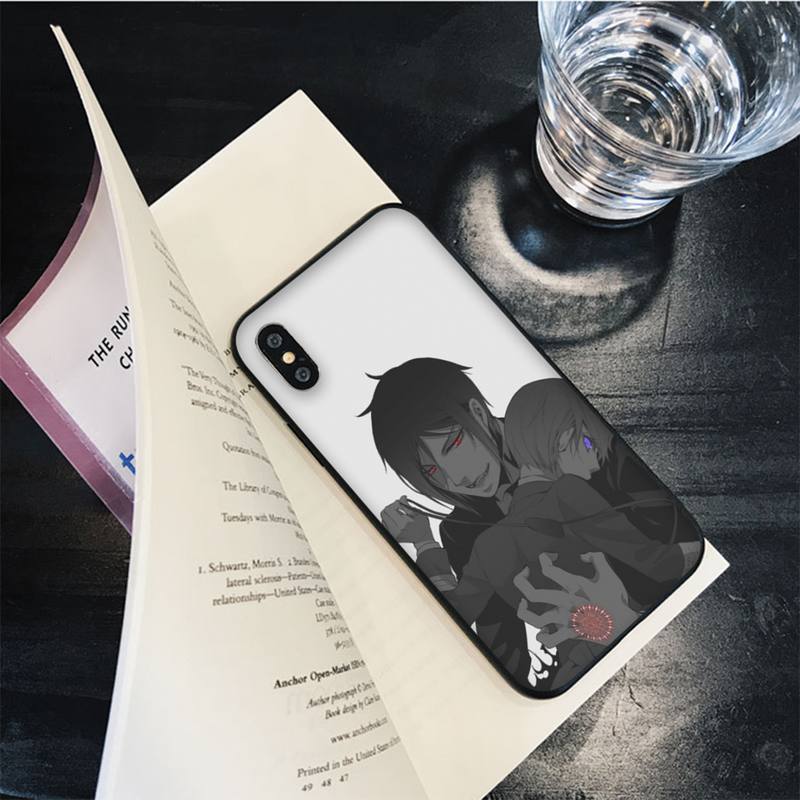 Чехол для телефона с рисунком «Черный дворецкий Себастьян Михаэлис» для iPhone 13 11 12 pro XS MAX 8 7 6 6S Plus X 5S SE 2020 XR