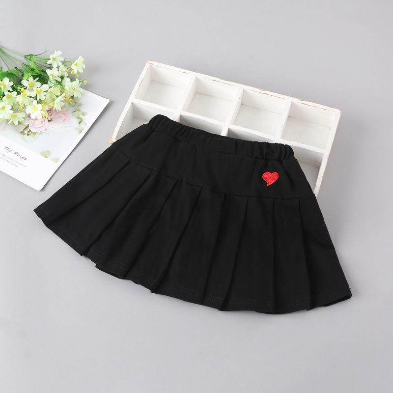 Юбка плиссированная летняя для девочек с защитными шортами для детей среднего и большого размера