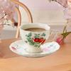 Керамическая кофейная чашка и блюдце Набор Кружка Портативная с ручкой Свадебный подарок Уникальный настольный