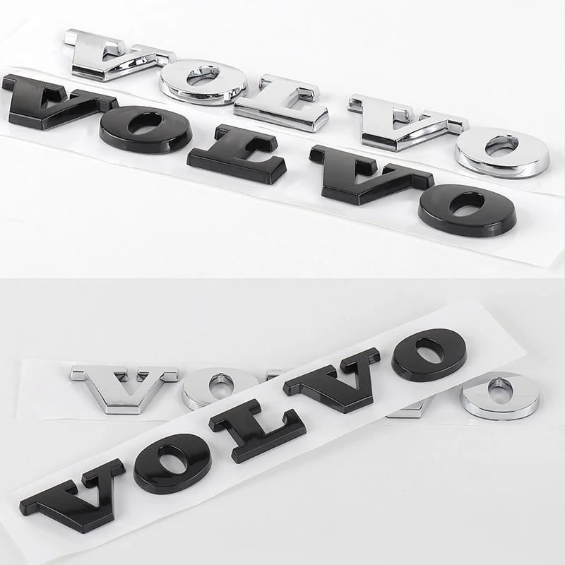 Car Abs 3D Letter Stickers Volvo Trunk Logo Stickers Volvo XC60 Xc90 V40 V60 S60 V50 V90 S80 C40 XC40 V70 XC70 C30 C70 Rdesign
