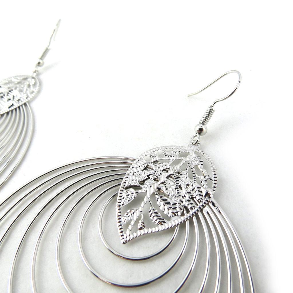 Les Trésors De Lily [N1103] — Серебряные дизайнерские петли «Хореография» (геометрические формы).