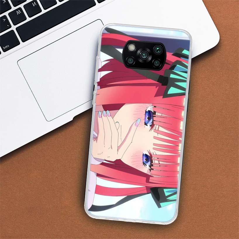 Аниме чехол для телефона Nino Nakano для Xiaomi Poco F7 Ultra X7 X6 Pro X5 Redmi 15 15C 13 13C 12 12C 10 10A 10C 9 9A 9C 9T Оболочка Poco X