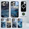 Морской пейзаж Чехол для телефона Для iPhone 17, 16, 15, 14, 13, 12, 11 Plus, Pro Магнитный с Magsafe Беспроводная зарядка