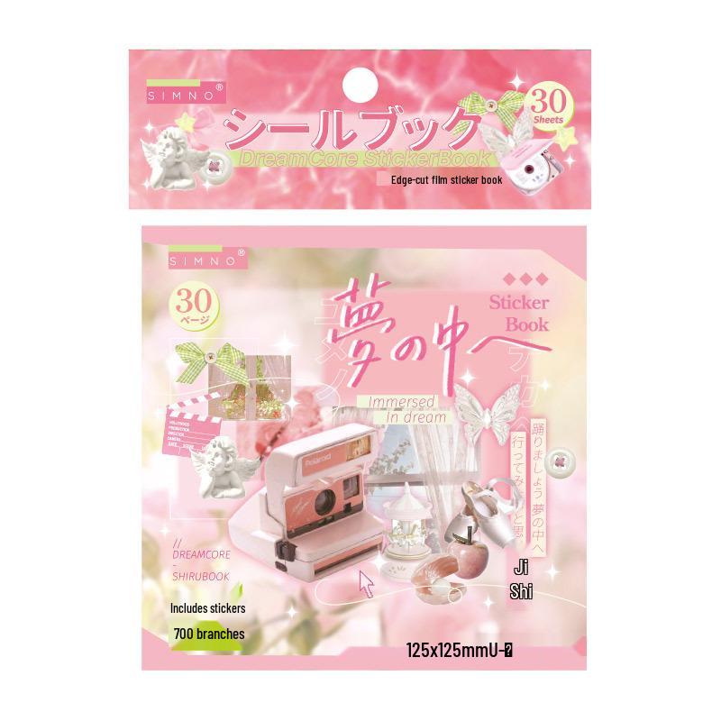 Серия Дримкор: Креативная японская книга вырезанных наклеек для DIY-декора журналов