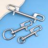 Dual Head D Ring Marine Snap Hook Clip Swivel Bolt Stainless Steel Heavy Duty for Diving Underwater Use
