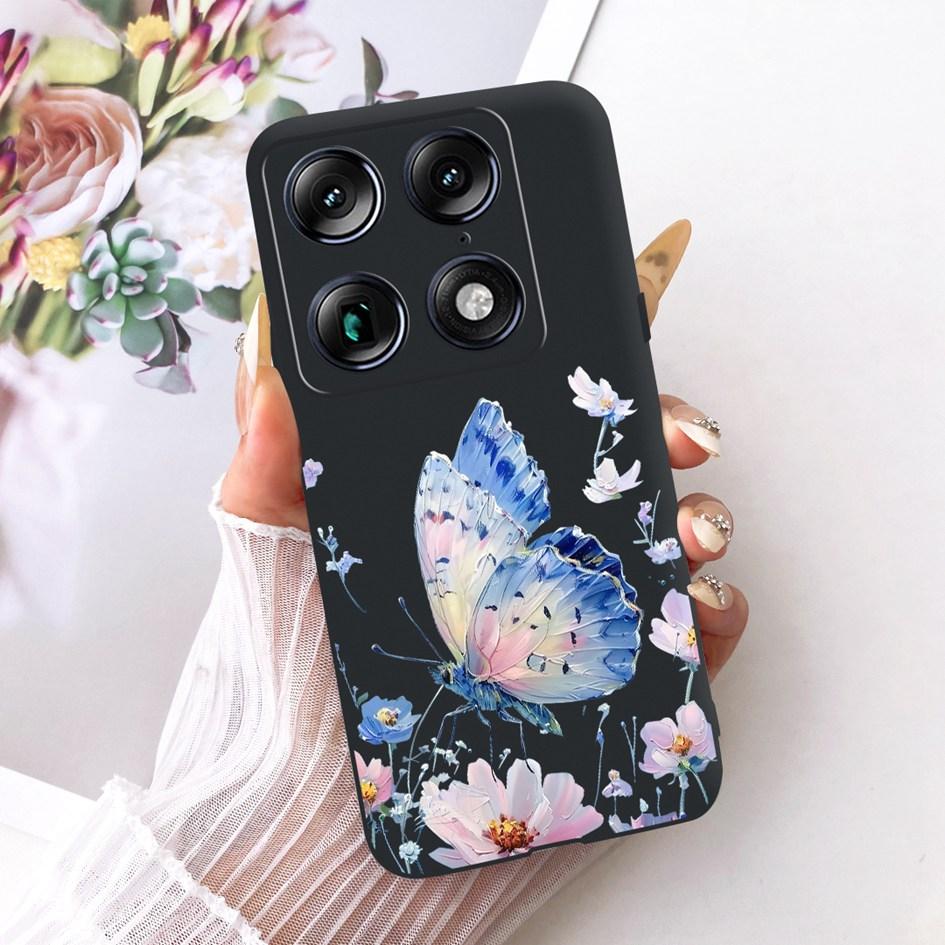 Для Motorola Signature 2026 Чехол Популярный Цветочный Мраморный Расписной Чехол Мягкий Силикон Черный Корпус Телефона Для Moto X70 Air Pro Fundas