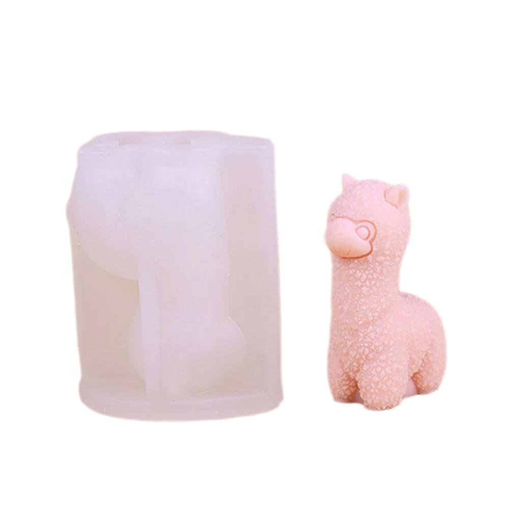 3D Alpacas Candle Silicone Moulds Animal Resin Castings Molds DIY Baking Molds Scented Candle Molds Home Decorations