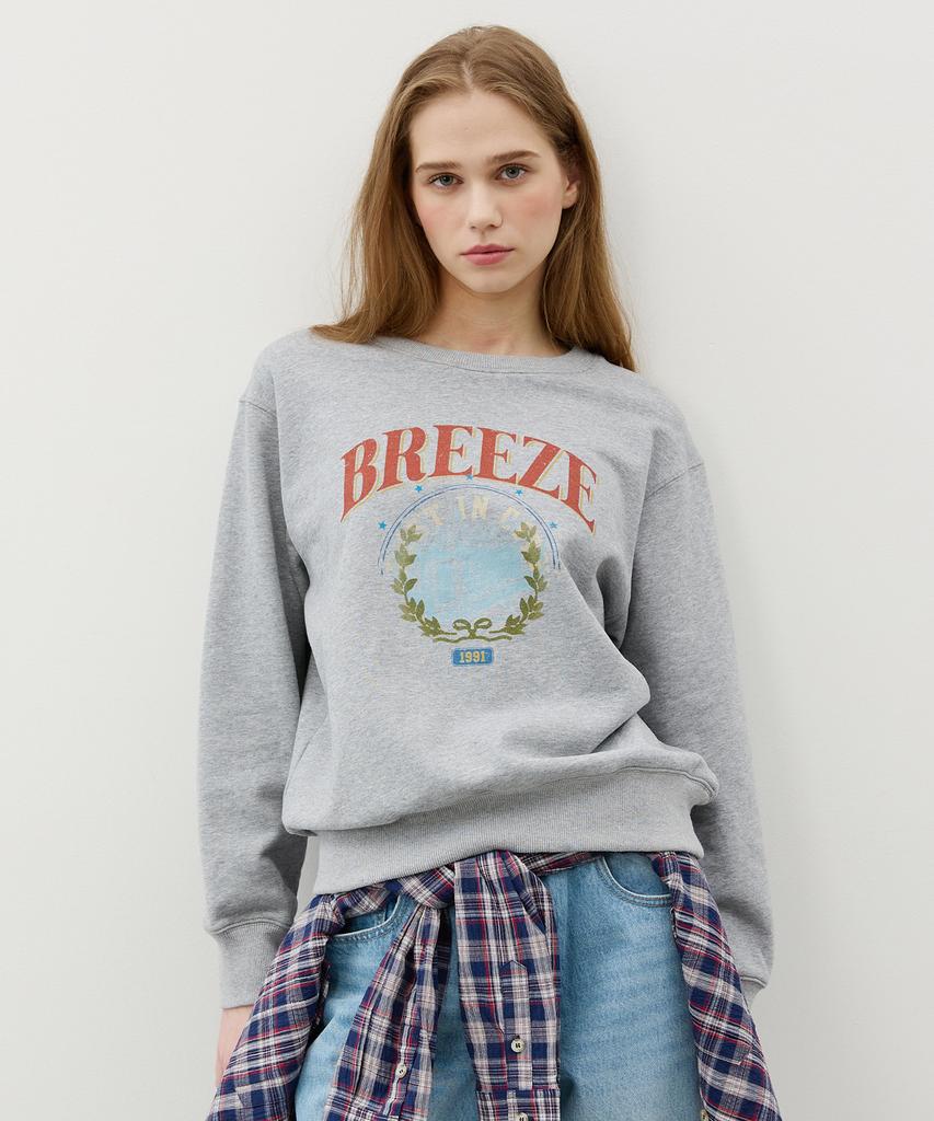 CITYBREEZE Худи Circle Breeze_Меланж Серый