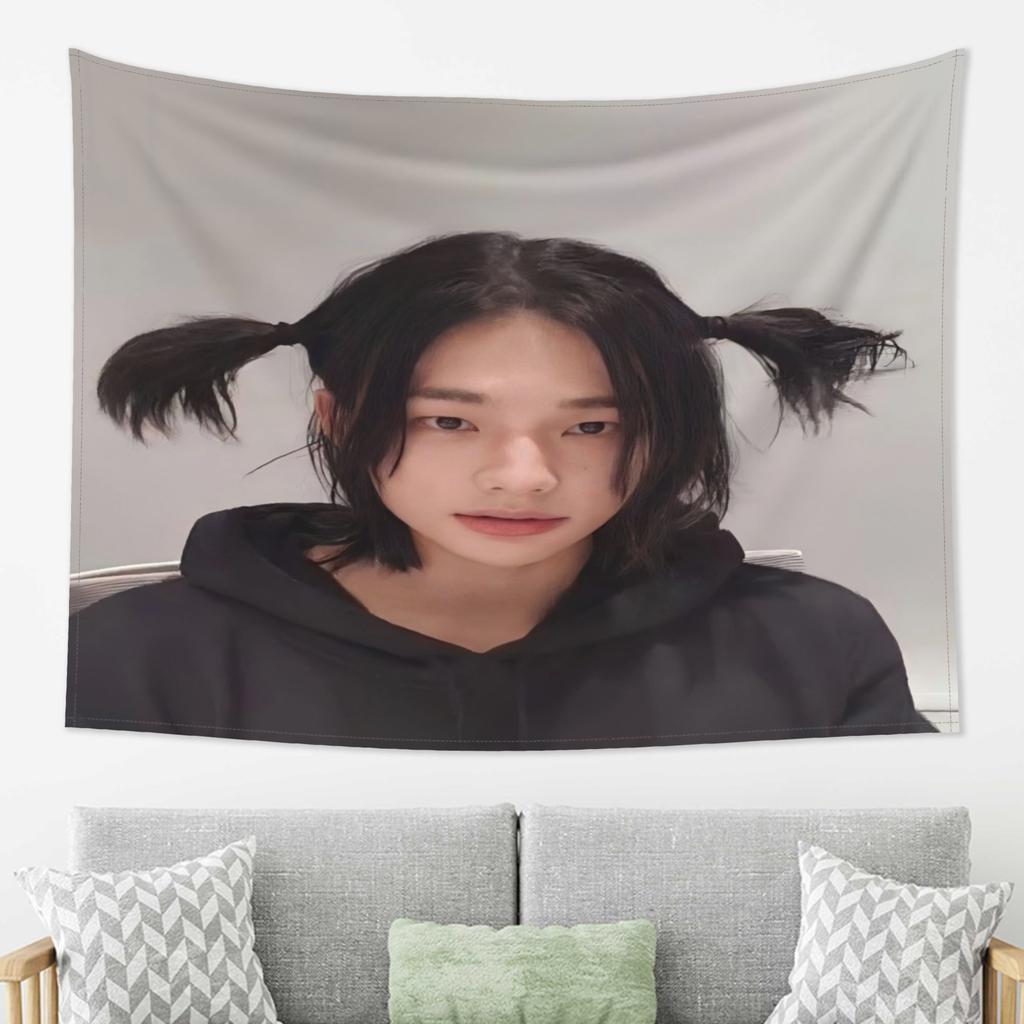 Hwang Hyunjin Tapestry Various Holidays and Birthday Gifts Perfect Tapestry Gift for Living Room Bedroom Office and Home Decor