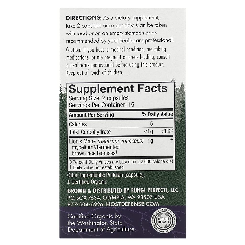 Mushroom, Deer Antler Mushroom, 30 Capsules (0.5G Per Capsule)