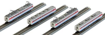 Rokuhan Z Gauge Экспресс Лимитированной Серии 489, Ранняя Модель "Хакусан" Цвет Хакусан, Дополнительный Набор из 4 Вагонов T031-2, Модель Поезда