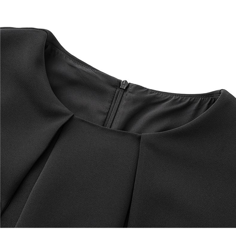 Платье-кейп во французском стиле: Короткий рукав, Приталенный силуэт, Легкая роскошь