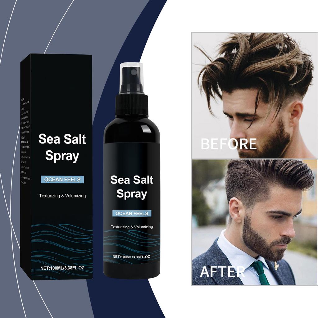Men's Sea Styling Spray , Hair Root Texture Shaping , Quick-drying And Non-stiff Ingredients , Suitable For Multiple Scenarios ,100ML