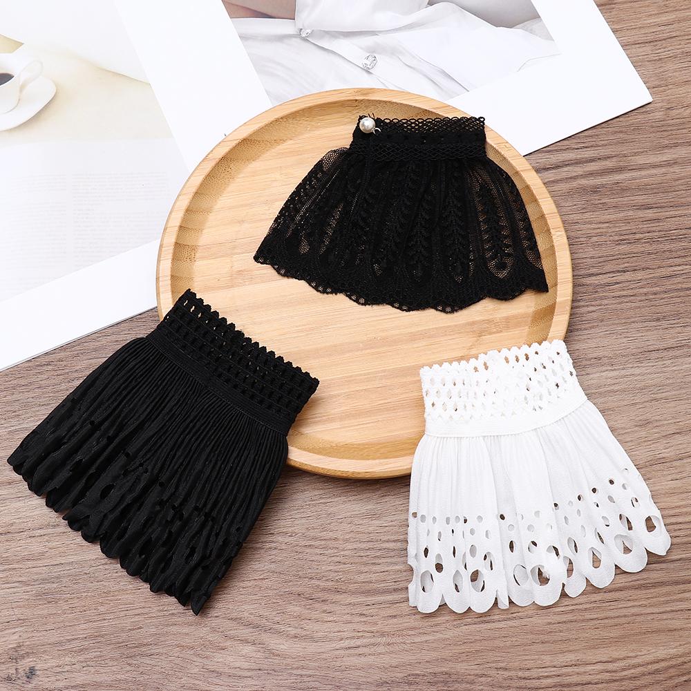 Lace Organ Fake Sleeves Pleated Decorative Sleeves Fake Sleeves Pleated Wrist Wild Sweater