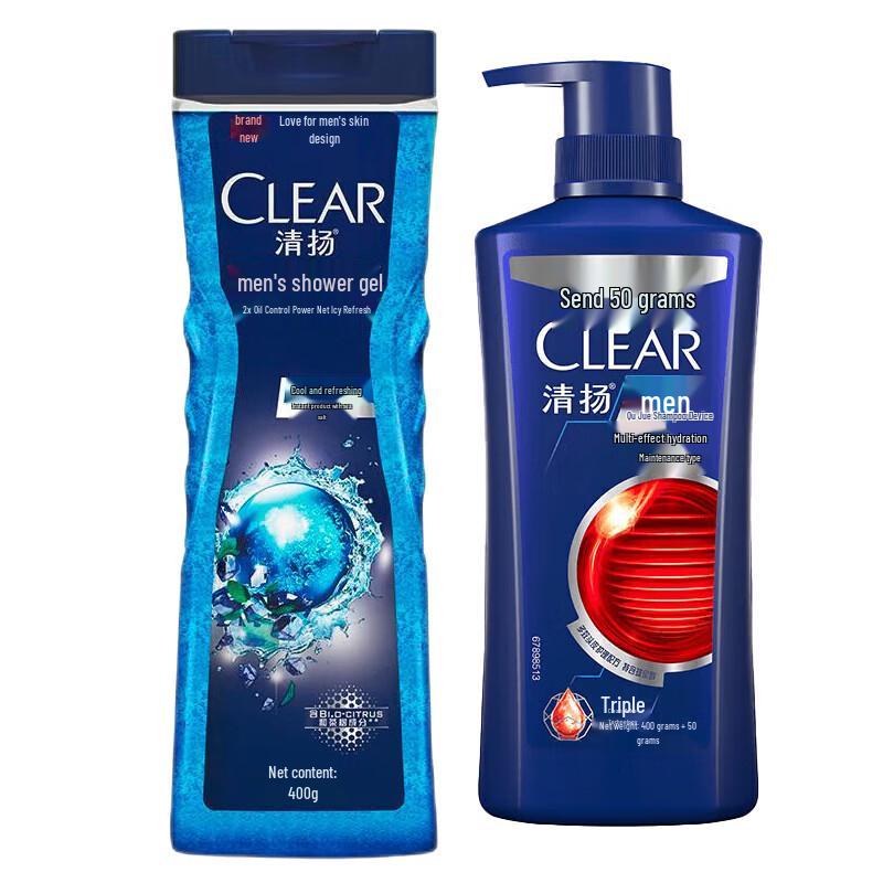 Clear Подарочный набор мужского геля для душа и шампуня