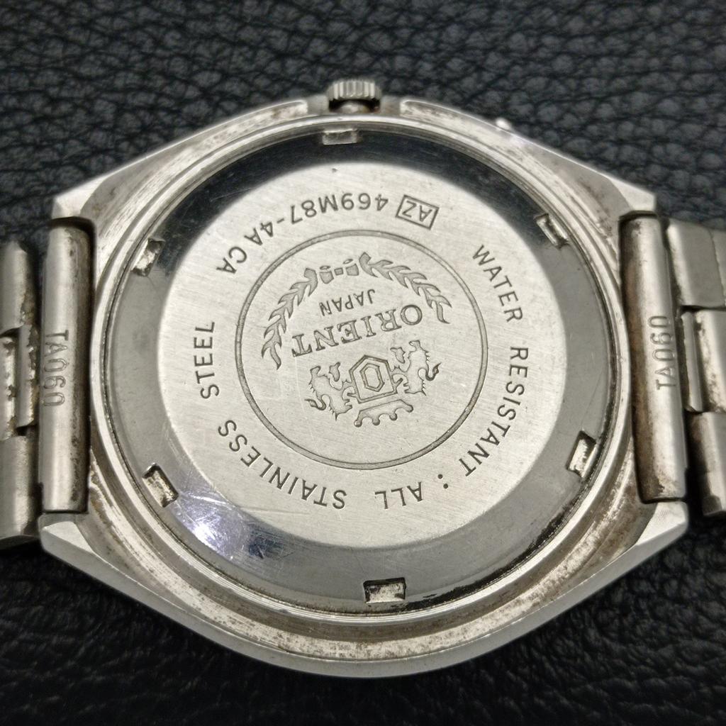 Б/у оригинальные старинные автоматические мужские часы ORIENT из Японии с оригинальным циферблатом a436641-2 R123a-a436641