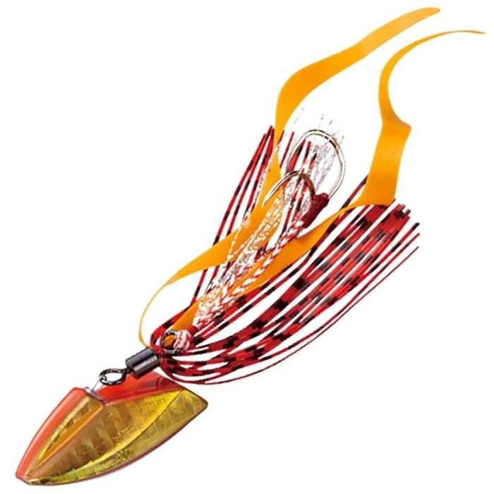 Major Craft Lure Metal Jig Jig Rubber Through Tail Rubber Type 60g #211 Glow