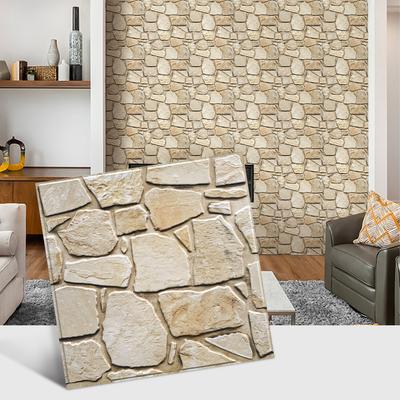 3D Наклейки на плитку, 3D Имитация каменной текстуры, Матовые, 30 см x 30 см, Водостойкие и устойчивые к плесени, для Гостиной, Обновления кухонной стены