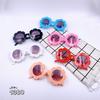 1380 Lace Children'S Glasses Plastic Frame Decorative Glasses Small Flower Lenses Baby Fashion Plastic Sunglasses