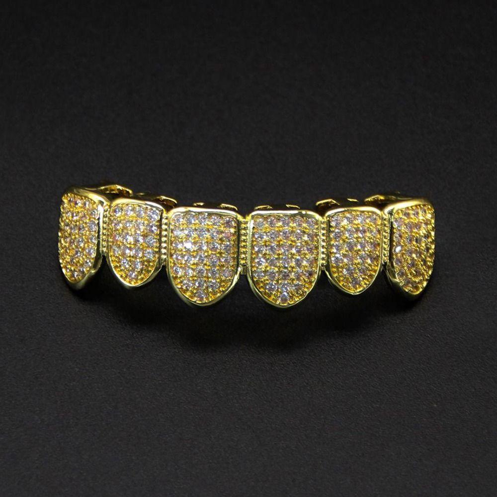 Hip Hop Teeth Grillz Set Removable Design Charm Teeth Grillz Dental Grills Tooth Caps Dental Crown