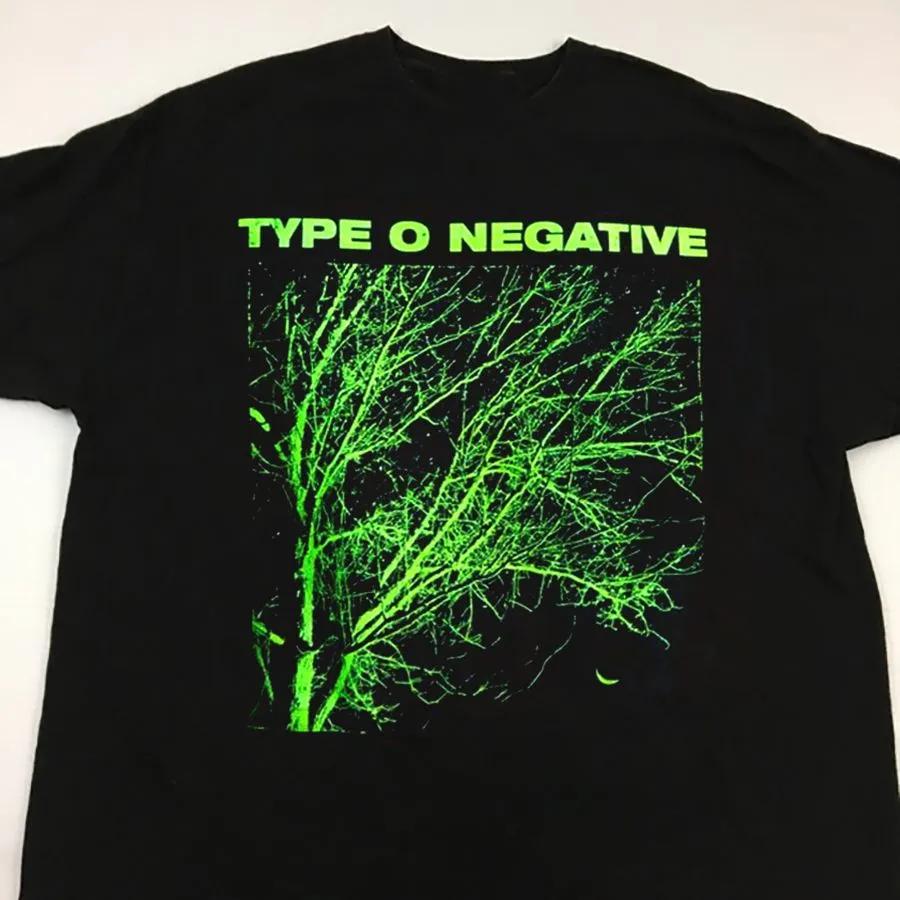 Unisex Short Sleeve Crew Neck Cotton T Shirt Type O Negative Tree