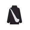 Nike Спортивная куртка с тканым логотипом Swoosh, размер L, большой логотип, спортивная, американское издание, черная, мужская, BV3685-011