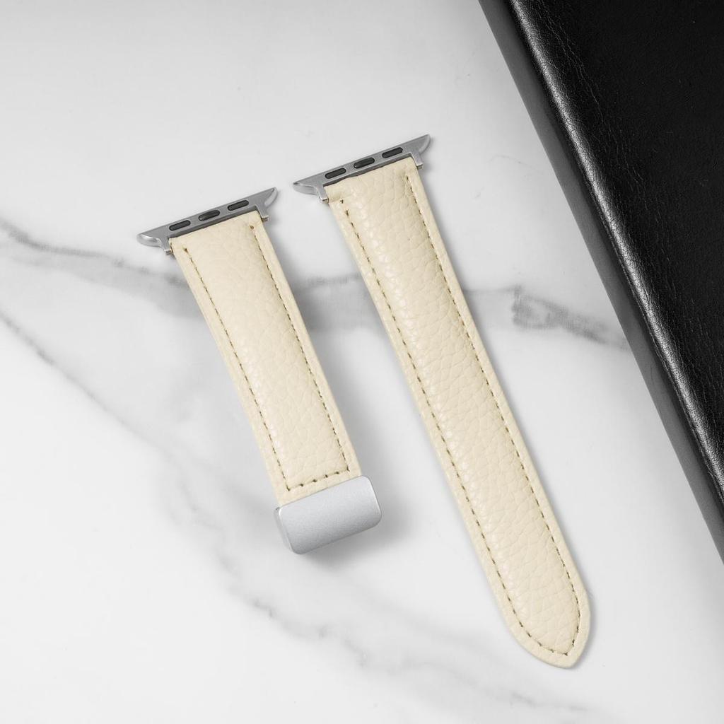 Магнитный кожаный ремешок для Apple Watch 10 ремешок 46 мм 42 мм 44 мм 45 мм 49 мм 40 41 мм Браслет correa iWatch Series ultra 5 6 se 7 8 9