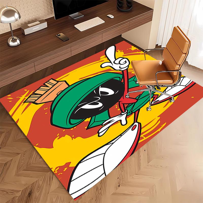 1pc Marvin the Martian Print Area Rug - Soft, Washable Non-Slip Indoor Mat, Living Room, Home Office Decorative Rug,Office Decorative