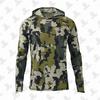 Mens Quick-Dry UV Protection Hooded Fishing Shirt Lightweight Breathable Milk Silk Outdoor Sportswear Summer Hiking Camping