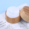 5–100g Natural Bamboo Cosmetic Containers, Refillable Jars for Creams, Nail Art, and Face Masks