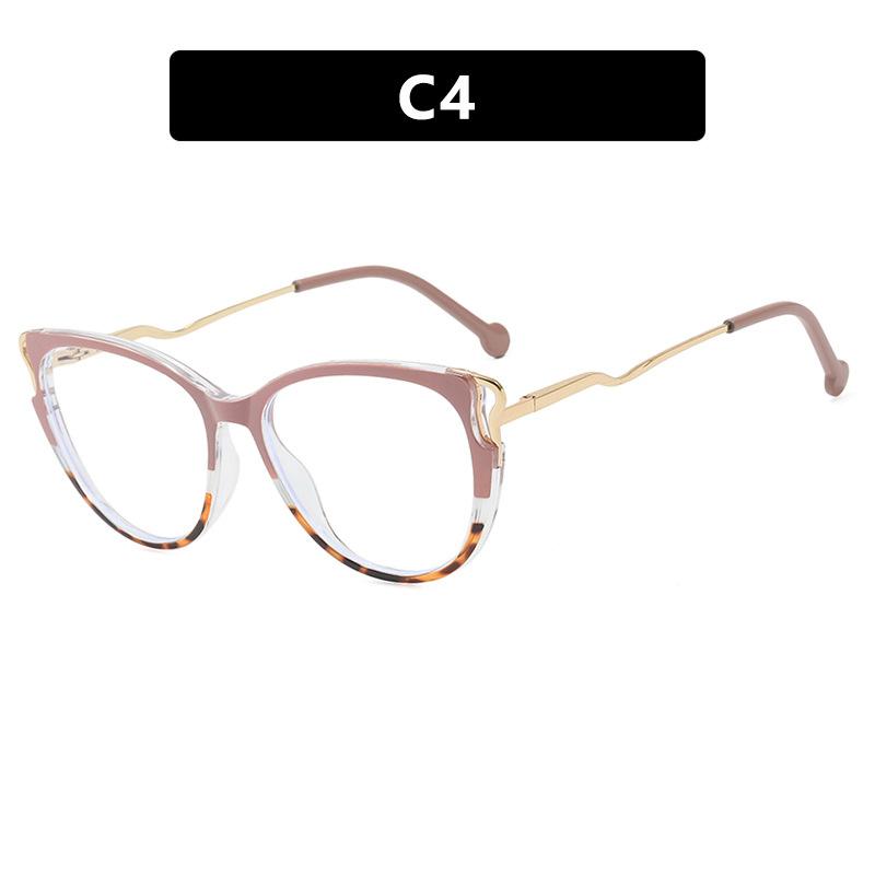 Fashion Cat Eye Optical Glasses Designer Leopard Print Women Anti-blue Light Eyeglasses Outdoor Office Myopia Reading Eyeglasses