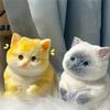 Животное Каваи Плюшевый Ангел Кот Снять Тревогу Игрушка Мягкая Медленно Поднимающаяся Сжимаемая Настольное Украшение Фиджет Сенсорная Игрушка Для Детей Взрослых Подарок