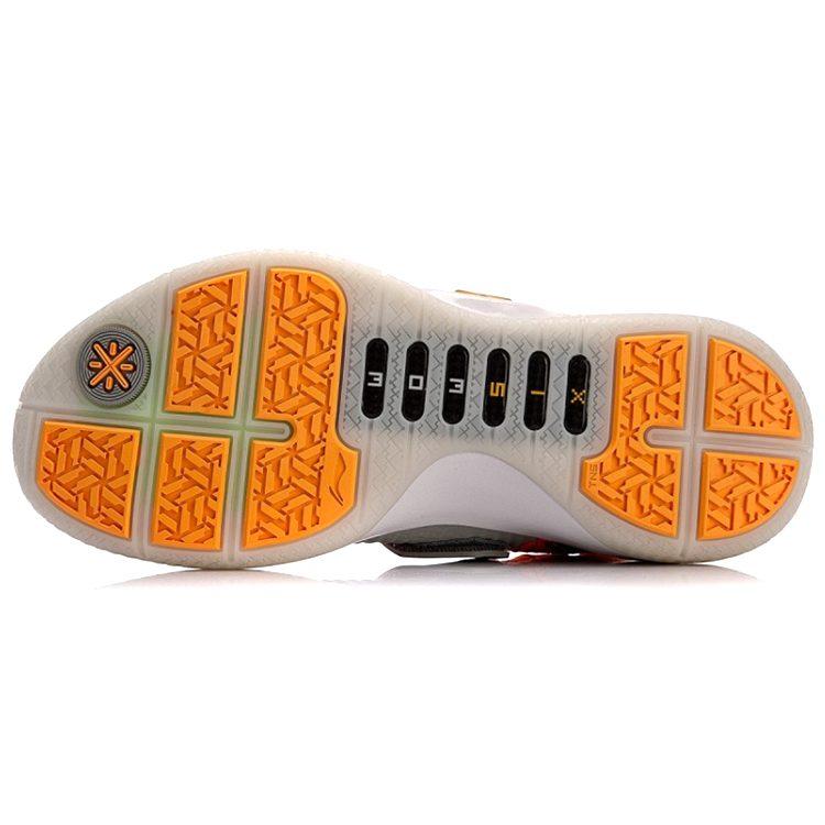Li Ning WOW 6 Way Of Wade 6 Энергичная амортизация Скользкая подошва Низкие Баскетбольные кроссовки Мужские Оранжевые ABAM089-33