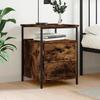 VidaXL Bedside Table Smoked Oak 44x45x60 Cm Engineered Wood 826007