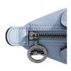 Longchamp Le Pliage Xtra silver metal brand embossed design leather handbag mini women's blue 1500987M66