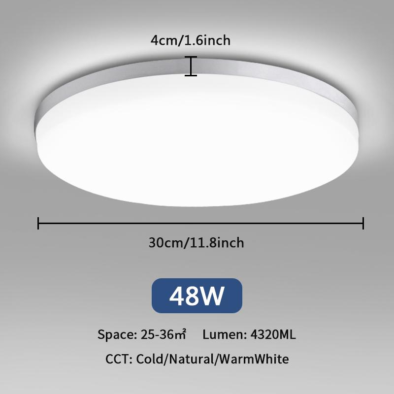 Квадратный светодиодный потолочный светильник 18 Вт 24 Вт 36 Вт 48 Вт потолочные светильники для спальни светильник светодиодный панельный светильник для гостиной кухни фойе