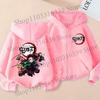 Demon Slayer Children'S Cardigan Coat Zipper Tops Boy Girls  Hoodie Autumn Sweatshirt Anime Cosplay Fashion Clothing