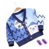 Boys Cardigan Children's Cartoon V Neck Sweater Coat Toddler Boys Long Sleeve Outerwear