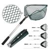 Fishing Landing Net Aluminum Alloy Durable Telescoping Extend To 190cm/130cm/55cm Folding Mesh Safe Fish Catching Releasing