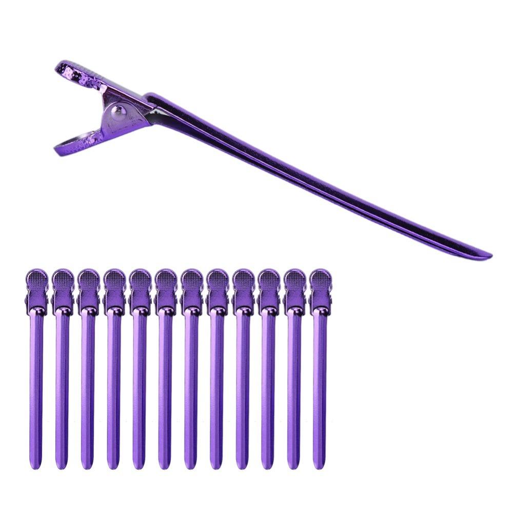 12PCS Strong Clamping Force Hairdressing Styling Clamps Professional Hair Clips For Hairstyling