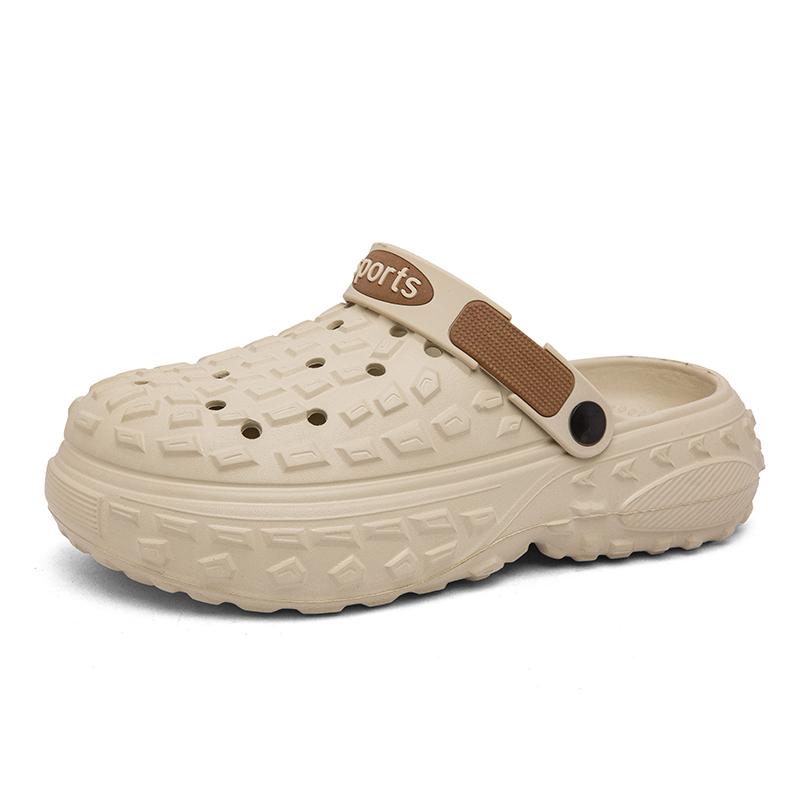 Fashion Light Men's Slippers 2024 Summer Chef Shoes for Men Outdoor Wading Sandals Soft Beach Antiskid Sports Men's Slippers Platform