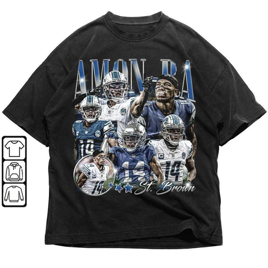 Amon-Ra St. Brown Football Comfort Color Shirt