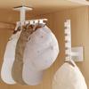 Multipurpose Wall-mounted No Drilling Storage Rack, Home Bedroom Wardrobe Buckle Hanger, Hat Hook Organizer