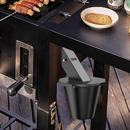 Oil Drop Barrel for Pellet Grill Large Capacity Tin Foil Bucket Leak-Proof Camping Trip Grease Trap for Outdoor Cooking And Camping