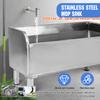 Раковина для мытья швабры из нержавеющей стали, напольная, с сифоном, отдельно стоящая, односекционная, хозяйственная, кухонная, для мытья швабры, 100X41X