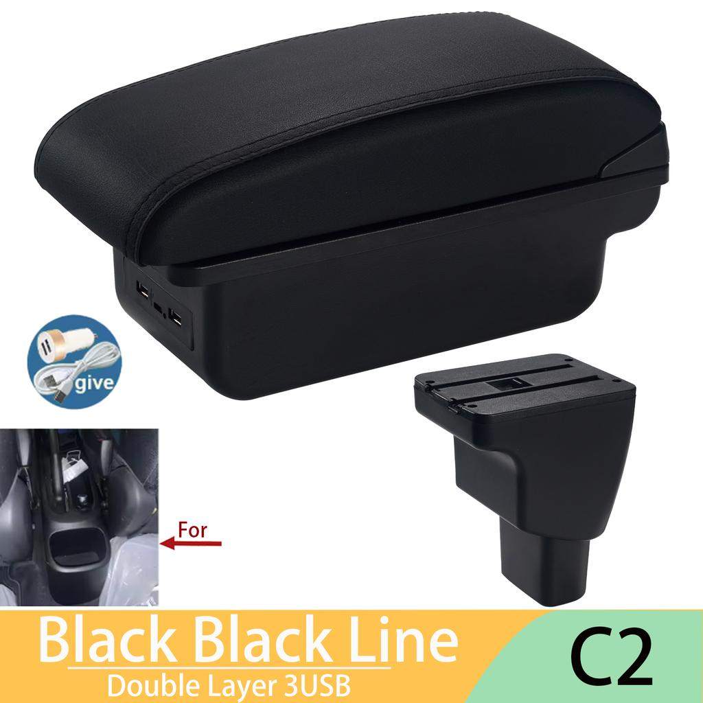 For Hyundai I10 Armrest For Hyundai I10 Car Armrest box Interior Parts details Retrofit parts Storage box Car Accessories USB