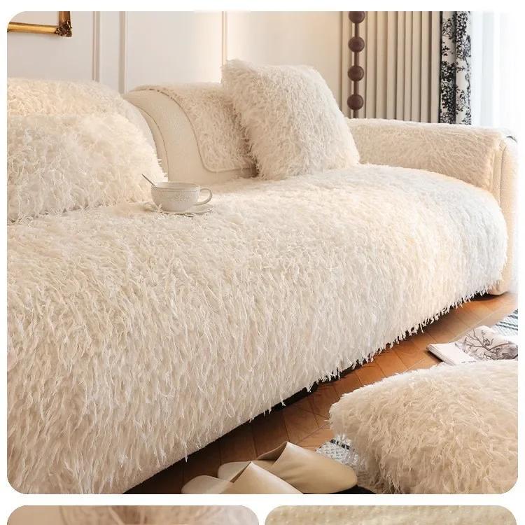 Plush Comfortable Cover Living Room Warm Winter Sofa Towel Universal Non-slip Mat Sofa Blanket Couch Cushion Thicken Velvet Sofa