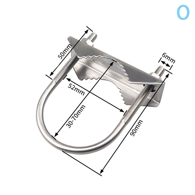 Для ТВ, Си-Би, Любительской связи Двойной Мачтовый Зажим V-образный Блок с U-Болтами M6 Прочный Антикоррозийный Комплект Крепления Мачты к Мачте
