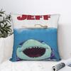 Подушка-чехол для подушки из мягкой ткани с изображением Джеффа Акулы-Земли, Подарок, Чехол для подушки, Домашний, Квадратный, 18"