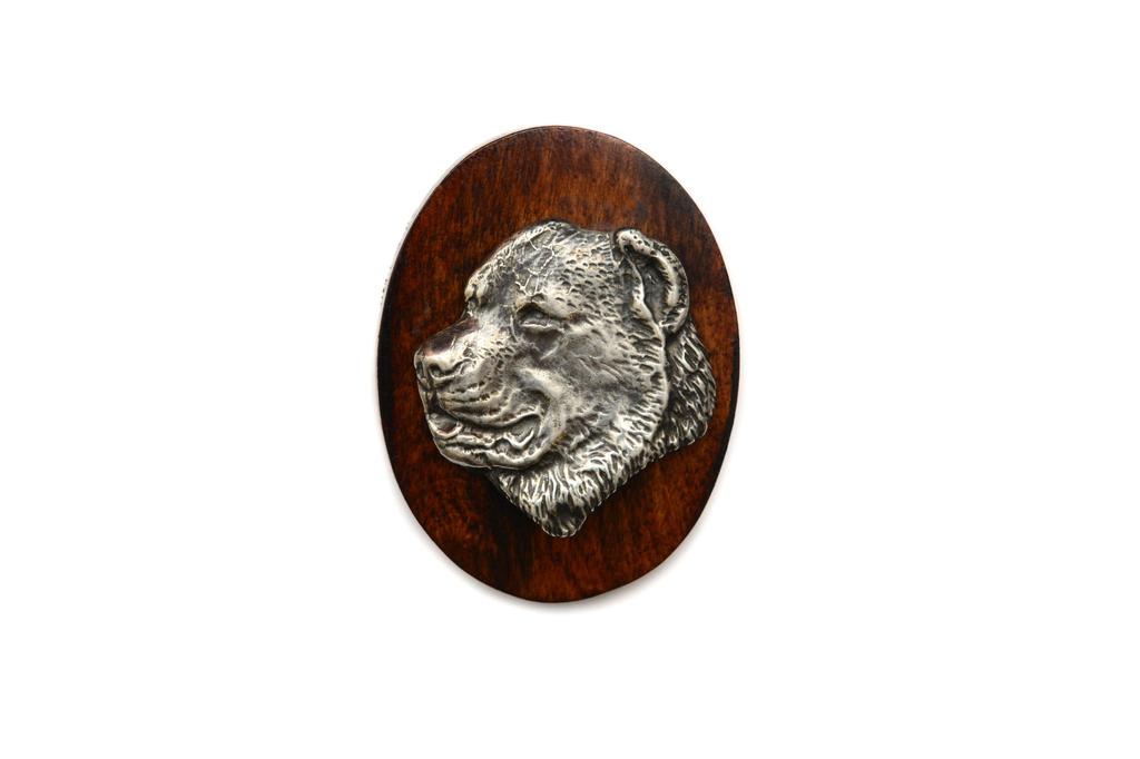 Central Asian Shepherd Dog – Dog show brooch, starter number clip | Art-Dog